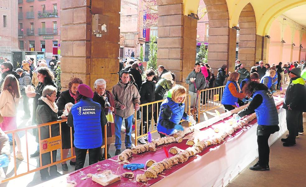 San Blas y las cigüeñas endulzan Alfaro