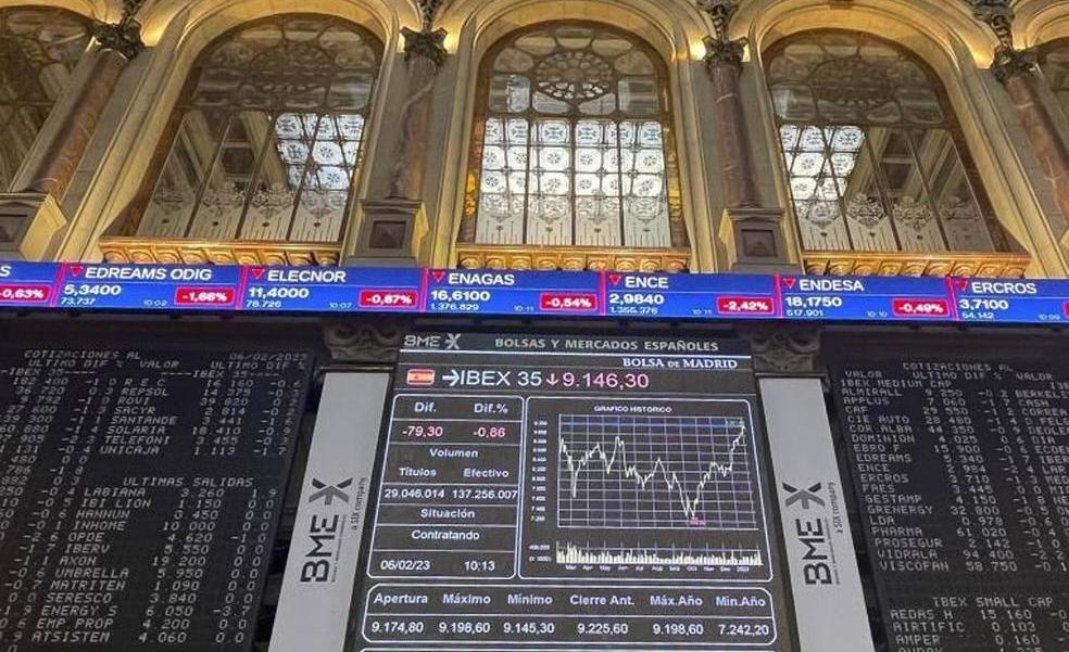 La tensión geopolítica aleja al Ibex de los 9.200 puntos