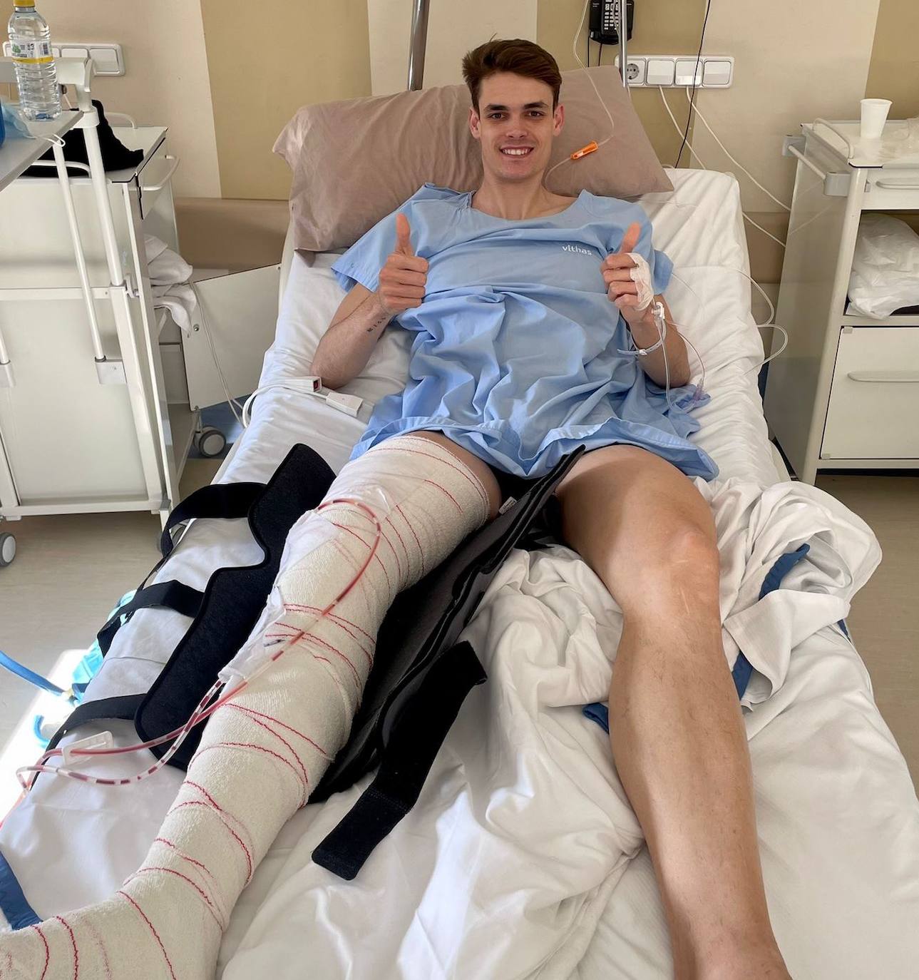 Jorge Martínez-Losa, operado de su rodilla derecha