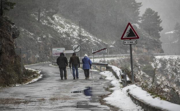 Aviso amarillo en la Ibérica riojana por temperaturas de 6 grados bajo cero