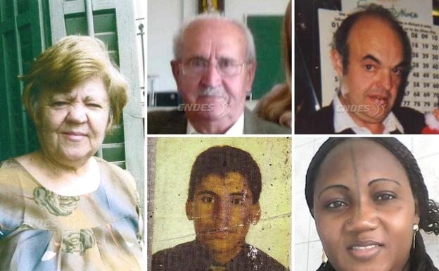 Los rostros de los cinco desaparecidos en La Rioja