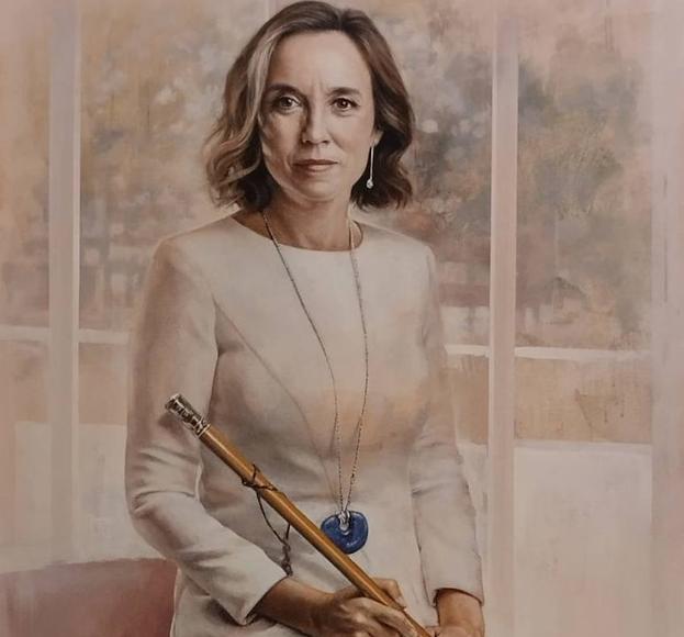 Cuca Gamarra ya tiene su retrato como alcaldesa