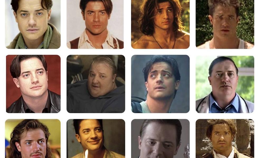 Todas las caras de Brendan Fraser