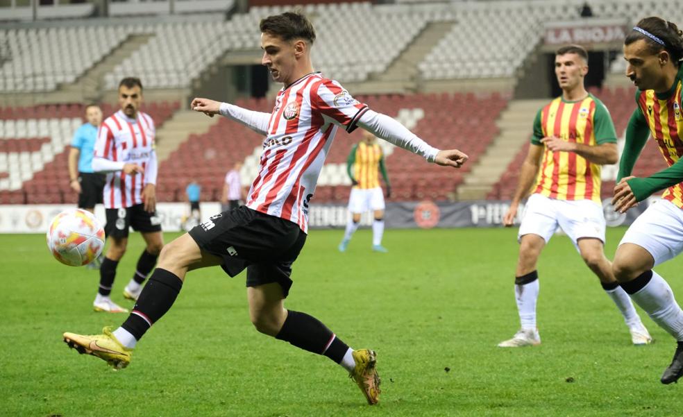 La SD Logroñés sobrevive a la ausencia de Diego Esteban