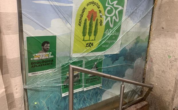 Actos vandálicos en la sede de Ecologistas en Acción de La Rioja