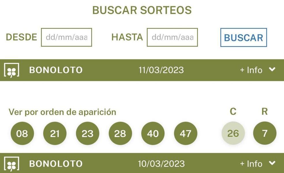 Polémica en la Bonoloto tras salir una combinación casi idéntica con 48 horas de diferencia