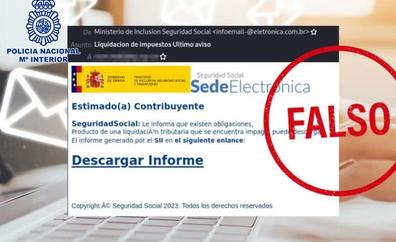 La Policía Nacional alerta de una nueva estafa por correo que suplanta a la Seguridad Social