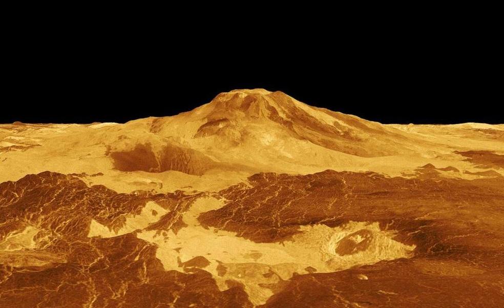 Descubren un volcán activo en Venus