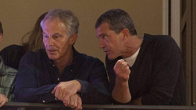 Antonio Banderas, el guía deTony Blair en la Semana Santa malagueña