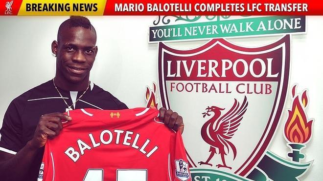 Balotelli ya posa como jugador del Liverpool