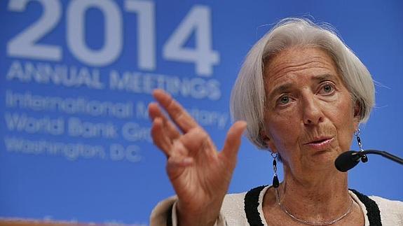 Lagarde alerta del riesgo «serio» de que la eurozona vuelva a entrar en recesión