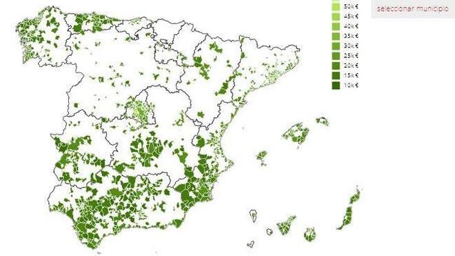 Cuánto ganan tus vecinos, en un clic