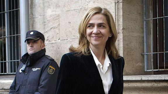 La infanta Cristina se enfrentará a una petición de cárcel de ocho años