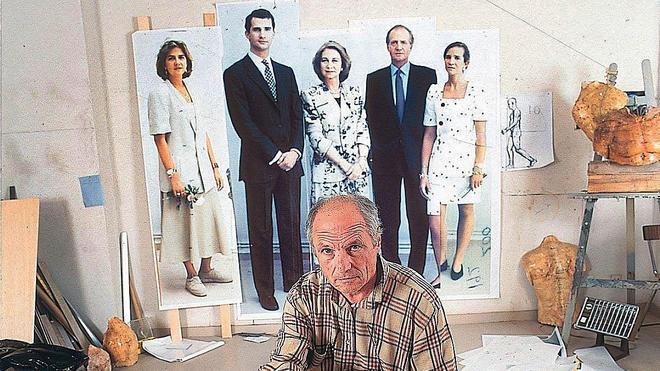 Don Juan Carlos y doña Sofía descubrirán el retrato familiar de Antonio López