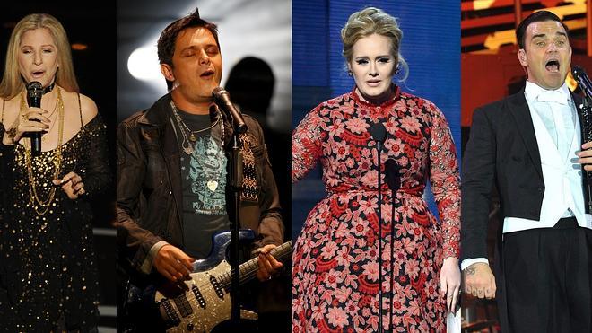 Barbra Streisand, Alejandro Sanz o Robbie Williams también sufren miedo escénico