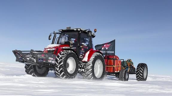 'La chica del tractor' llega al Polo Sur