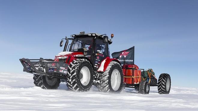 'La chica del tractor' llega al Polo Sur