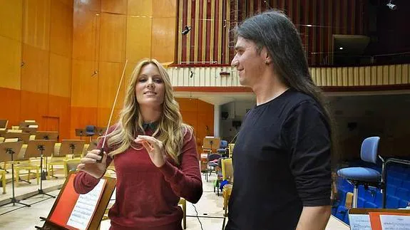Edurne graba 'Amanecer' con la Orquesta y Coro de RTVE