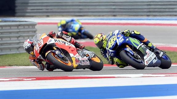 Márquez impone su ley por tercera vez en Austin