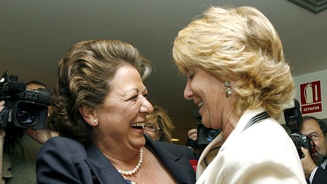 Esperanza Aguirre y Rita Barberá pueden repetir en Madrid y Valencia