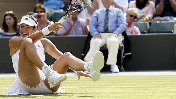 Muguruza sueña en grande en Wimbledon