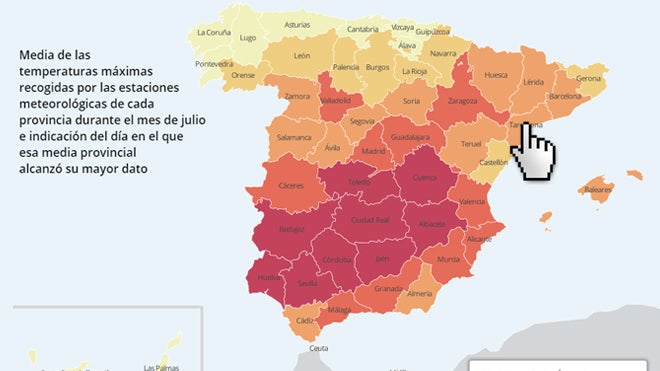 Julio, el mes más cálido de los últimos 30 años