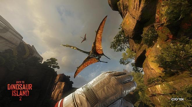 Crytek camina entre dinosaurios