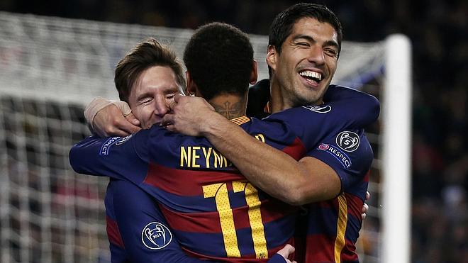 Messi, Neymar y Suárez, más goles que el Real Madrid