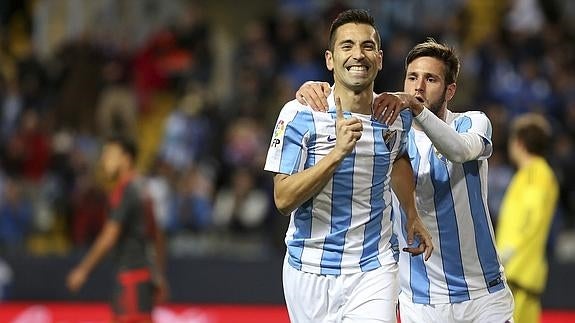 El Málaga prosigue con su escalada y deja estancado al Celta