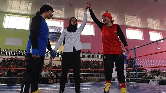 Sadaf Rahimi, la joven boxeadora que planta cara al patriarcado afgano