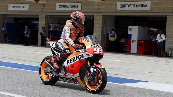 Márquez mantiene su superioridad en Austin, con Rins y Quartararo