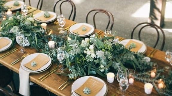 Ideas para decorar las mesas de boda