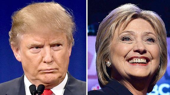 Clinton y Trump, igualados a seis meses de las elecciones