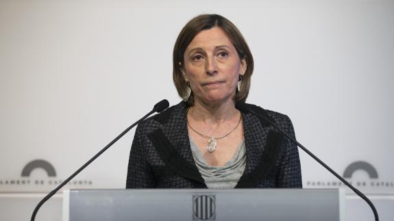 Forcadell se siente víctima de un ataque a la democracia y pide la dimisión de Rajoy y Fernández Díaz