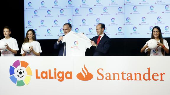 El Banco Santander presenta su colaboración con LaLiga