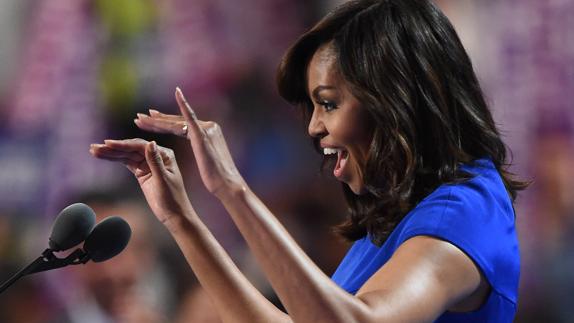 La noche triunfal de Michelle Obama