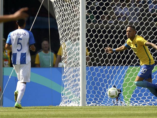 Neymar anota el gol más rápido de la historia de los Juegos