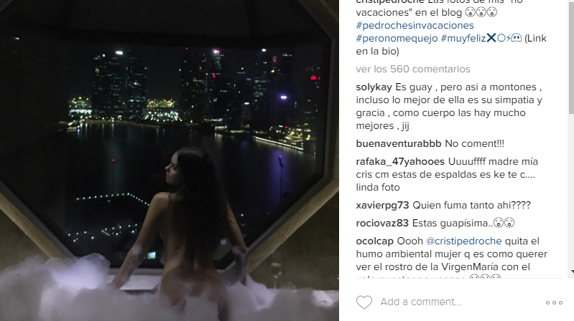 Cristina Pedroche se desnuda para Singapur