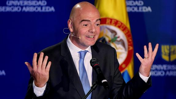 Infantino abre la posibilidad de que en el Mundial de 2026 jueguen 48 equipos