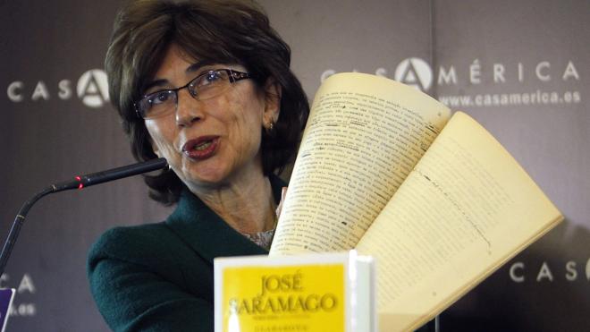 Pilar del Río brinda a Saramago el premio Luso-Español