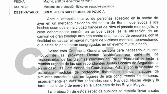 Interior pide la instalación urgente de «bolardos» para evitar ataques con camiones