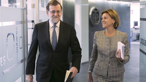 Rajoy: «Cospedal acredita méritos para desempeñar más de una tarea política»