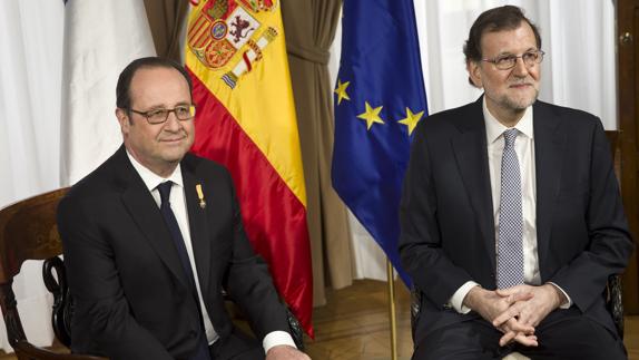 Rajoy y Hollande fijan el terrorismo yihadista, la inmigración y el paro como los retos de la UE