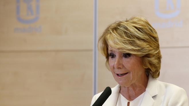 Esperanza Aguirre dimite por «no haber vigilado» a Ignacio González