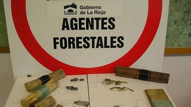 Capturado un furtivo en la presa de Leiva con sedales durmientes