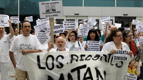 Marea Blanca de La Rioja organiza una concentración para pedir "la dimisión de Mato"