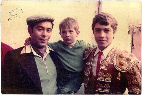 Con Gallito de Alfaro, en 1984