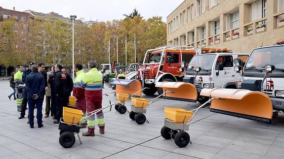 Más de 200 profesionales y 60 vehículos participarán en el Plan de Vialidad Invernal de Logroño