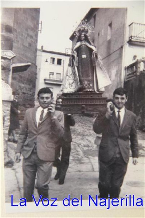 Procesión del Carmen en Arenzana en 1963