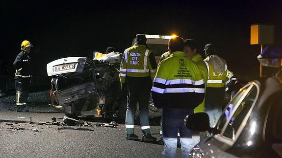 Fallecen dos personas en un accidente en la N-232 a la altura de Agoncillo